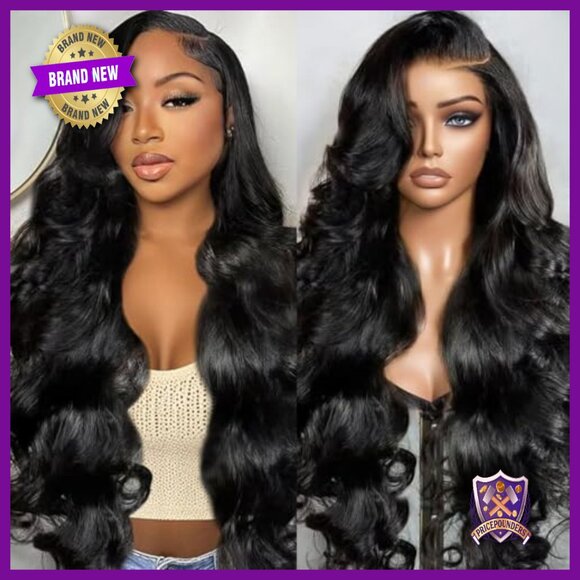 30 Inch 13x6 Lace Front Wig Human Hair 200% Density Body Wave Glueless main image 5